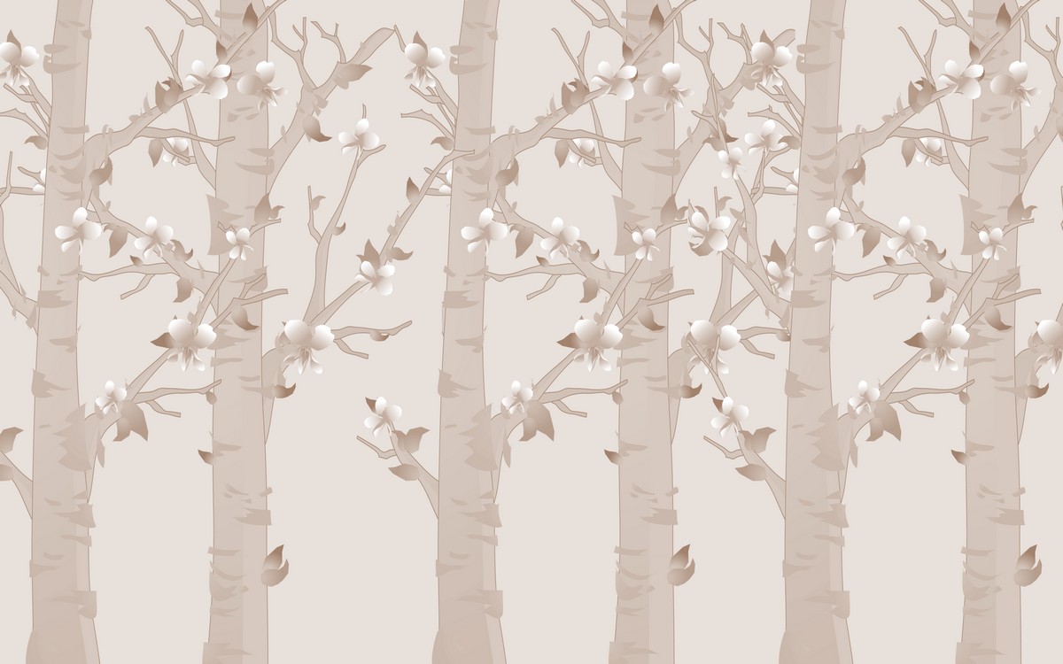 Фреска Волшебный зимний лес